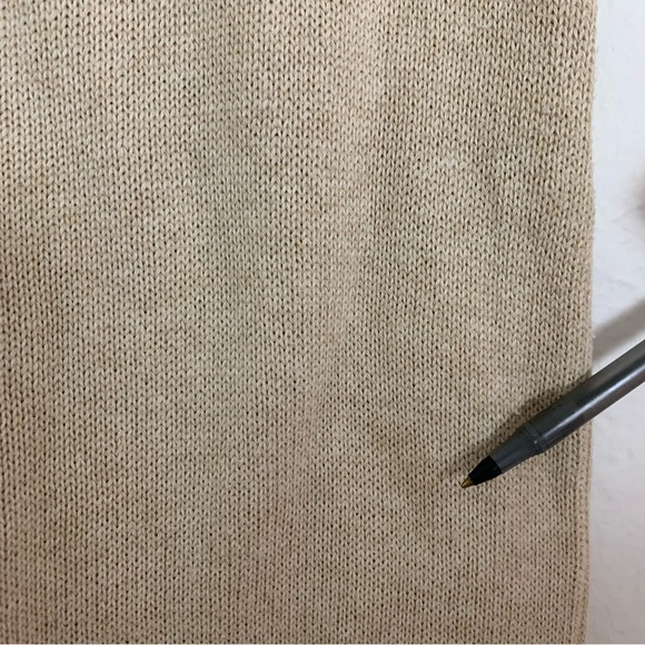 Indigo Luna Flare Leg 100% Organic Cotton Textured Pants Beige Womens XS Coastal - Picture 16 of 17